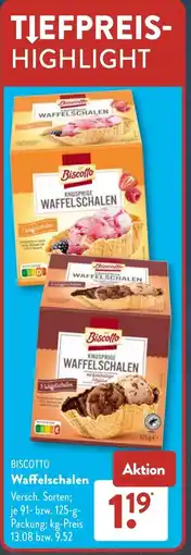 Aldi Süd BISCOTTO Waffelschalen Angebot