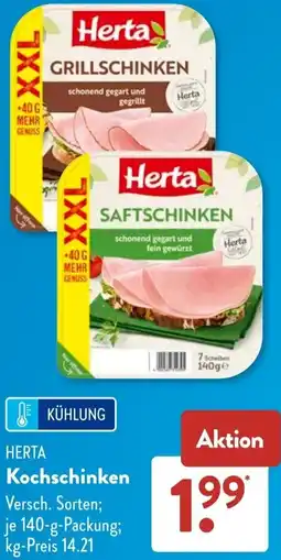 Aldi Süd HERTA Kochschinken Angebot
