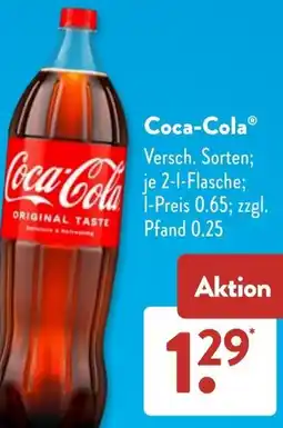 Aldi Süd Coca-Cola Angebot