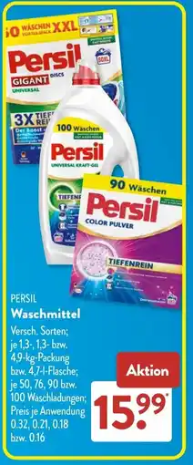 Aldi Süd PERSIL Waschmittel Angebot