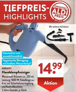 Aldi Süd AMBIANO Handdampfreiniger Angebot
