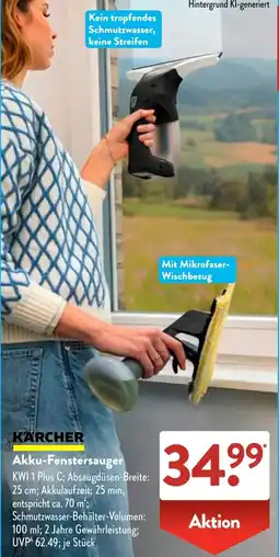 Aldi Süd KARCHER Akku-Fenstersauger Angebot