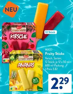 Aldi Süd MUCCI Fruity Sticks Angebot