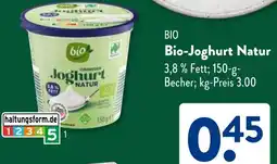 Aldi Süd Bio-Joghurt Natur Angebot