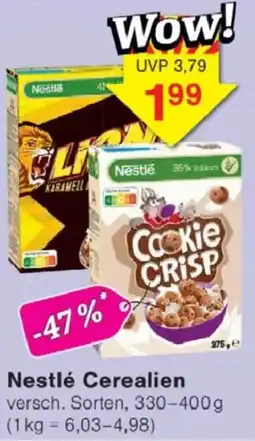 Jawoll Nestlé Cerealien Angebot