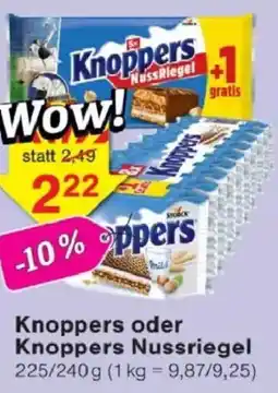 Jawoll Knoppers oder Knoppers Nussriegel Angebot