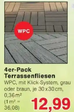 Jawoll 4er-Pack Terrassenfliesen Angebot