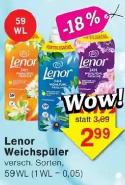 Jawoll Lenor Weichspüler Angebot