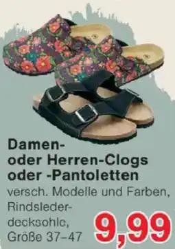Jawoll Damen- oder Herren-Clogs oder -Pantoletten Angebot