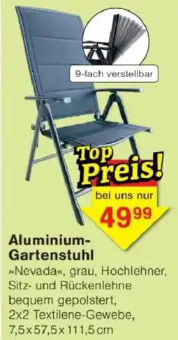 Jawoll Aluminium- Gartenstuhl Angebot