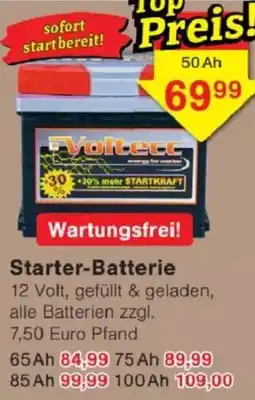 Jawoll Voltecc Starter-Batterie 50Ah Angebot