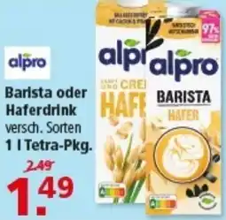 Multi Markt alpro Barista oder Haferdrink Angebot