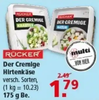Multi Markt RÜCKER Der Cremige Hirtenkäse Angebot
