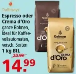 Multi Markt Dallmayr Espresso oder Crema d'Oro Angebot