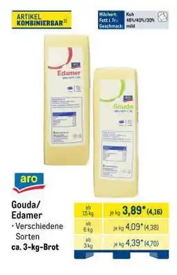 METRO Gouda/Edamer Angebot