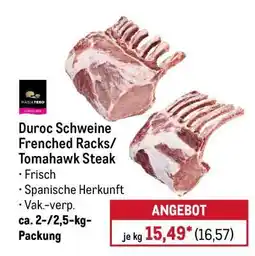 METRO Duroc Schweine Frenched Racks/ Tomahawk Steak Angebot