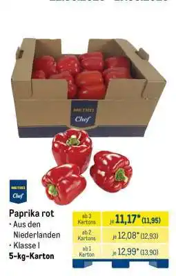 METRO Paprika rot Angebot
