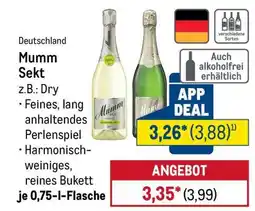 METRO Mumm Sekt Angebot