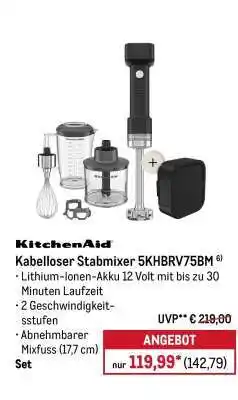 METRO Kabelloser Stabmixer 5KHBRV75BM Angebot