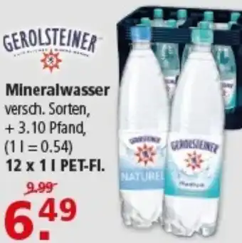 Multi Markt GEROLSTEINER Mineralwasser Angebot