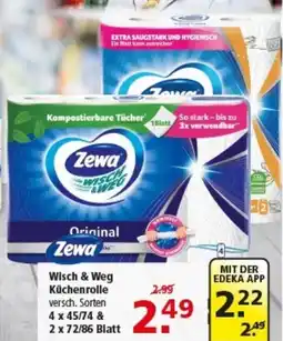 Multi Markt Zewa Wisch & Weg Küchenrolle Angebot