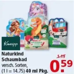 Multi Markt Kneipp Naturkind Schaumbad Angebot