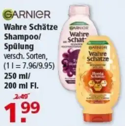 Multi Markt GARNIER Wahre Schätze Shampoo/ Spülung Angebot