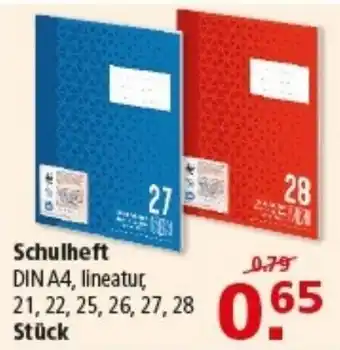 Multi Markt Schulheft Angebot