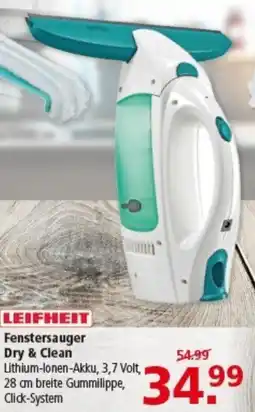 Multi Markt LEIFHEIT Fenstersauger Dry & Clean Angebot