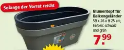 Multi Markt Blumentopf für Balkongeländer Angebot