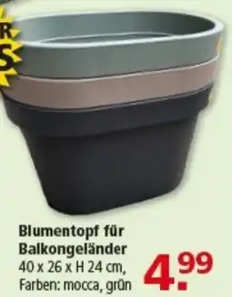 Multi Markt Blumentopf für Balkongeländer Angebot