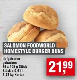 Handelshof SALOMON FOODWORLD HOMESTYLE BURGER BUNS Angebot