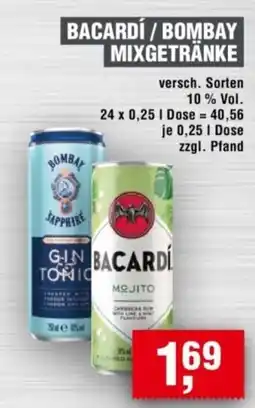 Handelshof BACARDI/BOMBAY MIXGETRÄNKE Angebot