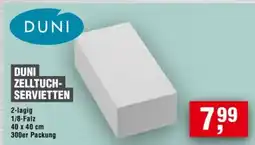 Handelshof DUNI ZELLTUCH- SERVIETTEN Angebot