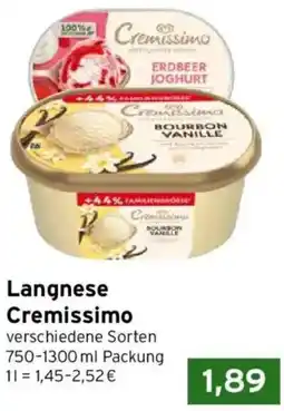 CAP Markt Langnese Cremissimo Angebot