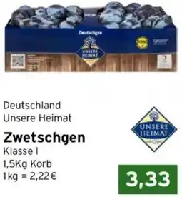 CAP Markt Unsere Heimat Zwetschgen Angebot