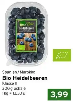 CAP Markt Edeka Bio Heidelbeeren Angebot