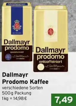 CAP Markt Dallmayr Prodomo Kaffee Angebot