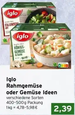CAP Markt Iglo Rahmgemüse oder Gemüse Ideen Angebot