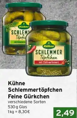 CAP Markt Kühne Schlemmertöpfchen Feine Gürkchen Angebot