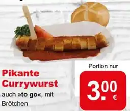 CAP Markt Pikante Currywurst Angebot