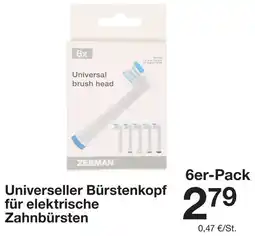 Zeeman Universeller Bürstenkopf für elektrische Zahnbürsten Angebot