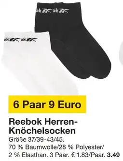 Zeeman Reebok Herren Knöchelsocken Angebot
