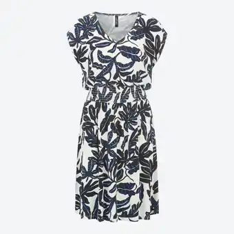 NKD Damen-Kleid mit V-Ausschnitt und gesmokter Taille Angebot