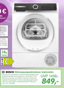 EP BOSCH Wärmepumpentrockner WQH245B90 Angebot