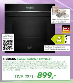 EP SIEMENS Einbau-Backofen HB774GLB1 Angebot