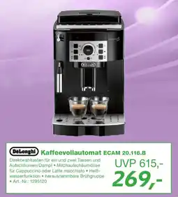 EP DeLonghi Kaffeevollautomat ECAM 20.116.B Angebot