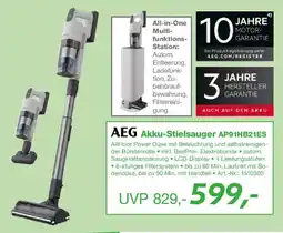 EP AEG Akku-Stielsauger AP91HB21ES Angebot