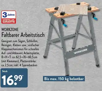 Aldi Nord Workzone Faltbarer Arbeitstisch Angebot