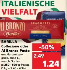 Kaufland BARILLA Collezione oder Al Bronzo Pasta Angebot